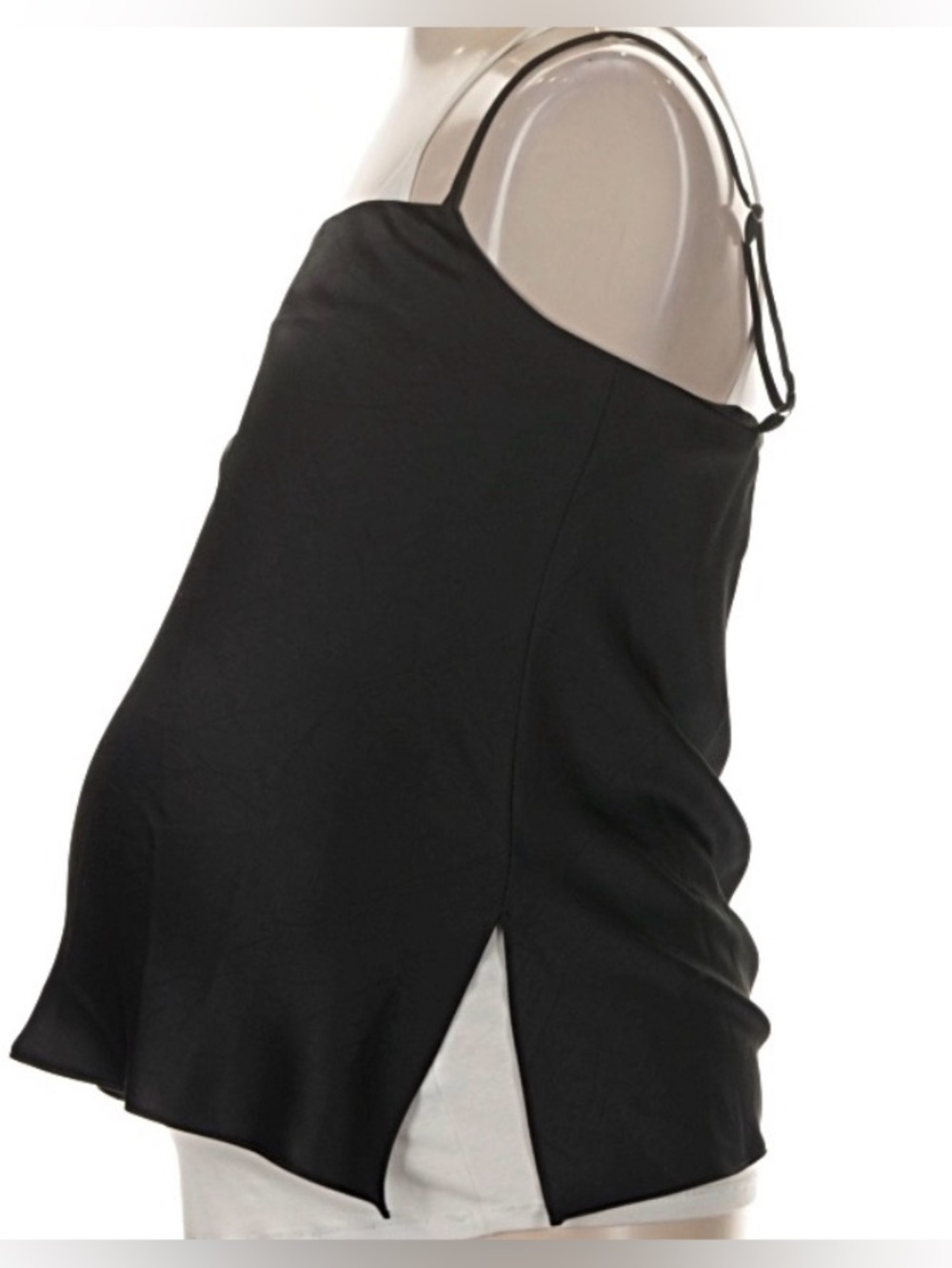 Hatch Black Mini Skirt with Side Slit